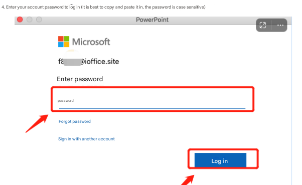 Sign-in screen